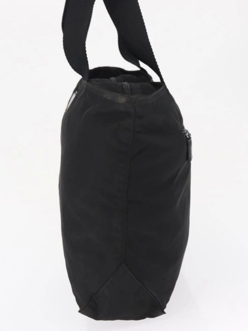 PRADA Tote Bag Nylon Black Silver Auth - Picture 6 of 16